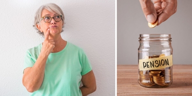 En kcinna funderar och en pengaburk med ordet pension. Vi lever allt längre, bara sedan millennieskiftet har svenskarnas medellivslängd ökat med flera år så hur ska våra pensioner räcka till alla extra levnadsår?