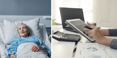 En sjuk kvinna och en kvinna tar hans om någons ekonomi. Att vårda en sjuk anhörigs ekonomi kan vara svårt, här ger en finansiell rådgivare som själv har varit med om just det tips om vad du kan göra för att underlätta om du skulle hamna i samma situation.